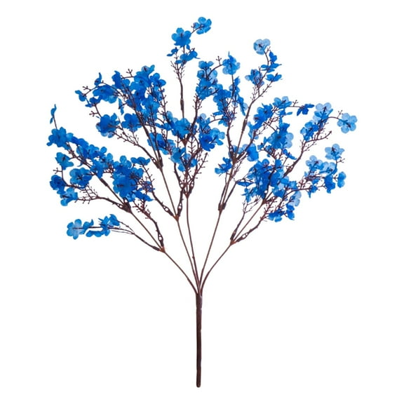 HBBKVI 14" Babys Breath Artificial Flowers, Dark Blue Fake Flowers for Wedding Valentines's Day, Home Decor Bridal Shower Decorations
