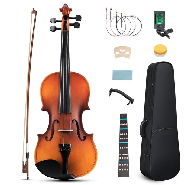 Kit de Violín Acústico Ktaxon Tamaño 1/4 con Acabado Mate