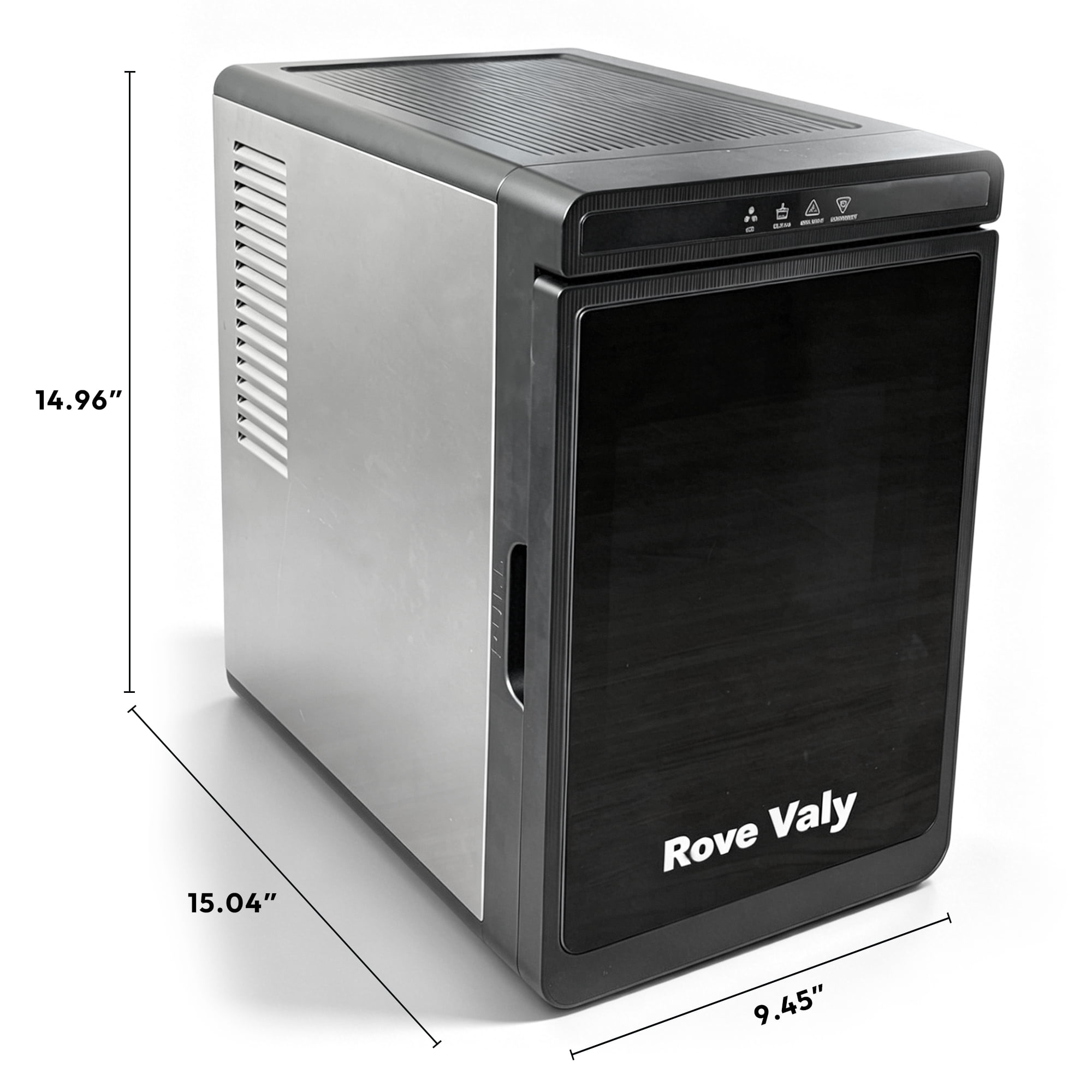 Rove Valy Clear Ice Machines Countertop,3 Large Square Ice Cubes for Home Bar & Kitchen
