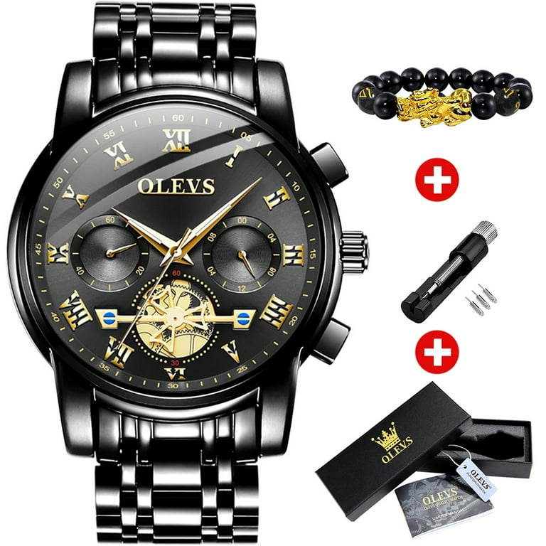 OLEVS Top Brand Men s Watches Classic Roman Scale Dial Luxury Wrist Watch for Man Original Quartz Waterproof Luminous Male reloj