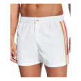 thumbnail image 1 of Guess Mens Retro Swim Bottom Board Shorts, Blanco, X-Large, 1 of 2