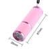 thumbnail image 3 of Antorcha Ultravioleta Linterna portátil UV 9LED 395-400nm Detector de moneda ultravioleta (rosa), 3 of 5