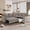 Light Brown, variant on LQLI 81" L-Shaped Oversized Chenille Modular Sectional Sleeper Sofa with Pull-Out Bed, Storage Seat, Modern 5-Seater Upholstered Couch Bed with Charging Station, Easy Assembly, for Living Room