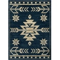 thumbnail image 2 of Well Woven Tulsa Canton Southwestern Tribal Bohemian Blue 5'3" x 7'3" Area Rug, 2 of 7