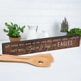 thumbnail image 2 of P. Graham Dunn Soar On Wings Like Eagles Brown 23.88 x 3.5 Inch Solid Pine Wood Barnhouse Block Sign, 2 of 2