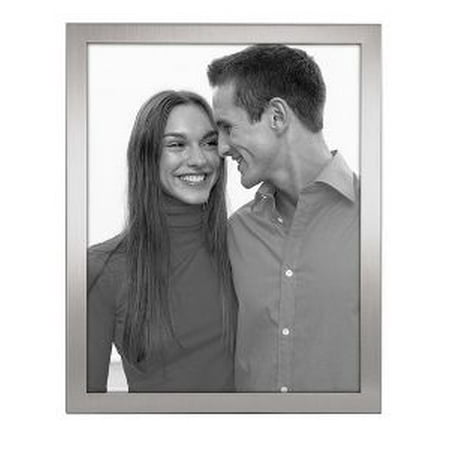 Engraved Matte Silver Photo Frame - 8X10 MATTE SILVER PICTURE FRAME, ESSENTIALS COLLECTION