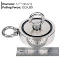 thumbnail image 2 of Imán de pesca de doble cara con imán fuerte de 1200 libras Kit de pesca con imán de neodimio de doble cara Fuerza de tracción para pesca magnética, Treasure Hunti, 2 of 5