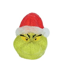 Department 56 Grinch Head Lit Christmas Figurine 7.68in H
