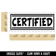 thumbnail image 2 of Certified Double Lines Border Letter Self-Inking Rubber Stamp Ink Stamper for Business Office - Black Ink - Small 1-1/2 Inch, 2 of 7