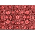 thumbnail image 1 of Ahgly Company Machine Washable Indoor Rectangle Abstract Red Modern Area Rugs, 4' x 6', 1 of 4