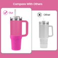thumbnail image 4 of Bota de silicona para Stanley Cup Thxbag, color rosa intenso, neón, 600 ml, 900 ml, 4 of 5