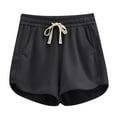 thumbnail image 4 of aidice Womens Shorts Drawstring Elastic Waisted Shorts for Women Solid Color Shorts for Women Fashion Shorts, 4 of 4