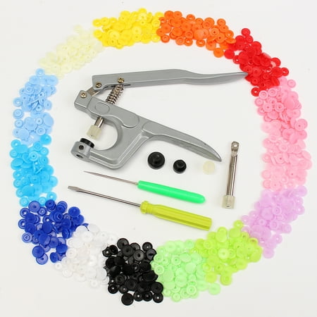 - Snap Fastener Pliers Tool Kit 150/350 Pcs KAM Copper Press Studs Plastic Resin Snap Fasteners T5 Button + Buckle Clasp Clamp For Sewing Clothing Diaper - Valentine's Gift