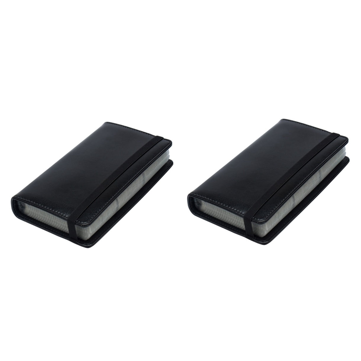 Masteelf 2 pcs  Portable Business Cards Case Creative PU Cards Container Cards Holder