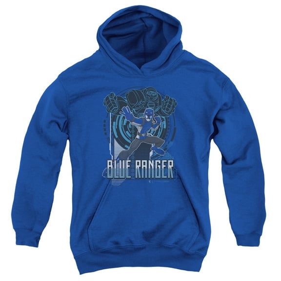 Power Rangers Blue Ranger Youth Pullover Hoodie Sweatshirt Royal Blue