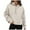 Beige, variant on Womens Sweatshirts Half Zip Cropped Pullover Fleece Quarter Zipper Hoodies 2025 Fall Fashion Clothes GY1, M