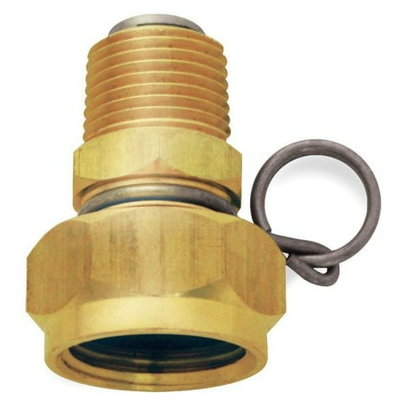 Sani-Lav Swivel Hose Adapt,Brass,1/2 MNPT,2 In L N11