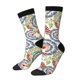 thumbnail image 1 of Balery Paisley Floral 5 Calcetas Largas con Estampado para Hombre y Mujer – Suaves y Transpirables, Talla Única (US 5-11), 1 of 6