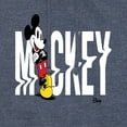 thumbnail image 3 of Disney - Mickey & Friends - Name Glitch - Classic Mickey - Men's Pullover Hooded Fleece Sweatshirt, 3 of 6