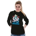 thumbnail image 4 of Vintage Varsity Cheerleader Smurfette Women's Long Sleeve T Shirt Brisco Brands X, 4 of 6