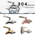 thumbnail image 2 of 12/16mm Wine Barrel Water Spigot Tap 304 Stainless Steel Faucet For Wine Beer Oak Barrel Beverage Dispenser Bar Supplies cabinet, 2 of 5