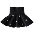thumbnail image 2 of Bovxnpu Girls Skirt Girls' High Waist Knitted Flared Pleated Skirt Casual School Fall Winter Outfit, 2 of 5