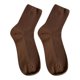 thumbnail image 1 of Calcetines de mujer de otoño e invierno con doble aguja y tiras verticales, calcetines de mujer de color liso de tubo medio, medias blancas y negras, 1 of 1