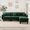 Green 9, variant on Living Room Sofas Boucle Fabric 2-seater Loveseat Sofa Couch Distinctive Shell-shaped Armrests,Cylindrical Legs Wrapped with Self-fabric,Green Color,Comfortable Sofas