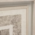 thumbnail image 3 of Wall Decor Art Abstract Beige Polished Nickel Paper Glass Linen Velvet Handmade, 3 of 3