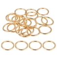 thumbnail image 1 of Uxcell 24 Pcs Anillos de Metal 1" x 0.12" Anillo O Abrazadera de Apertura No Soldada Dorado, 1 of 7