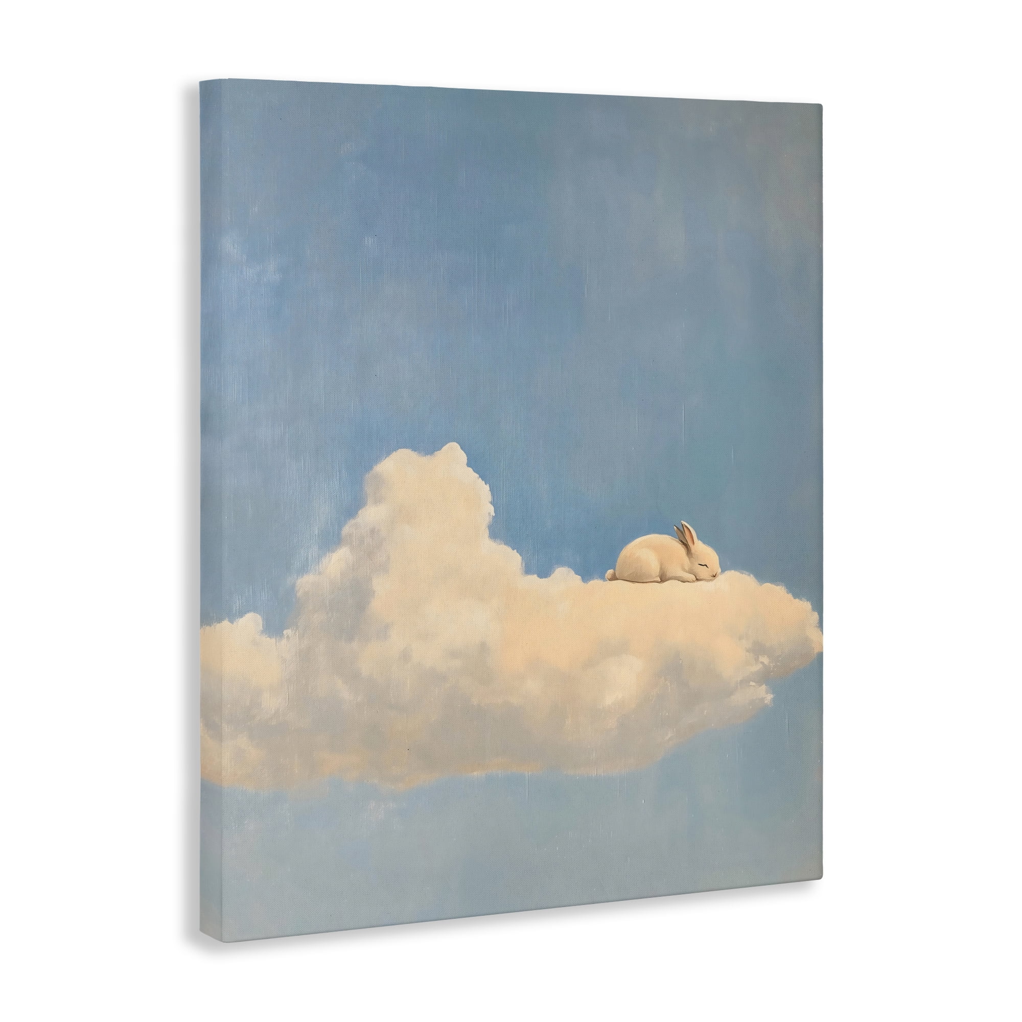 Stupell Industries Sleeping Bunny on Cloud Canvas Wall Art, design by The Prints Vibe