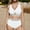 B White, variant on HAPIMO High Waisted Bikini Sets for Women Two Piece Swimsuit Padded Knot Twist Cut Out Bathing Suit Summer Hawaiian Beach Bikini Swim White XL