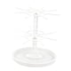 thumbnail image 3 of Exhibidor de llaveros, organizador de joyas, soporte multifuncional giratorio de 360 degree para joyas, soporte para collares con colgantes y colgantes. Blanco de 2 niveles, 3 of 6