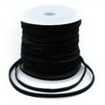 thumbnail image 2 of The Bead Chest 3.0mm Black Flat Suede Leather Cord (75ft), 2 of 4