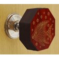 thumbnail image 2 of IBA Indianbeautifulart Boutons Gravés Rouges en Bois pour Armoire Tiroir Tiroir 10 Pcs, 2 of 3