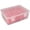 Pink, variant on Small Bead Organizers, Plastic Storage Cases Mini Clear Bead Storage Containers Transparent Boxes with Hinged Lid and Rectangle Clear Craft Supply Case,14-compartment Set Storage Box,Pink,5x6x2"
