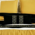 thumbnail image 2 of HIG Luxurious 7-Piece Yellow Embroidered Bedding Sets, Queen, 2 of 10