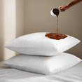 thumbnail image 1 of Amorosa 6 Piezas Fundas de Almohadas Impermeable Protectores de Almohada Suaves y Acogedoras para el Hogar Dormitorio Hotel Blanco Estándar-50*80cm, 1 of 7