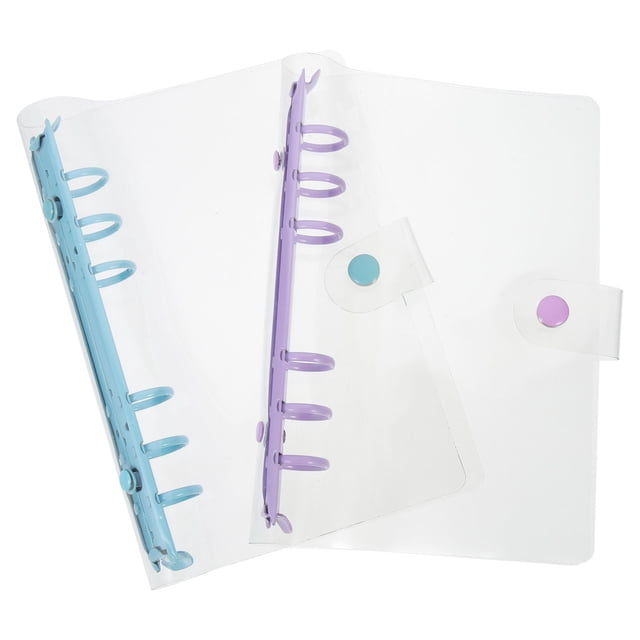 2pcs Binder Notebook Shell Lovely Scrapbook Shell Loose-leaf Notebook Shell Office Accessory