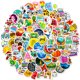thumbnail image 2 of Juego de pegatinas de vinilo con bonitos dibujos animados, 100 unidades, impermeables, 2 of 2