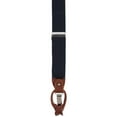 thumbnail image 2 of CTM  Elastic and Leather Suspender Gift Set with Clip Button and Swivel Ends (Men), 2 of 5