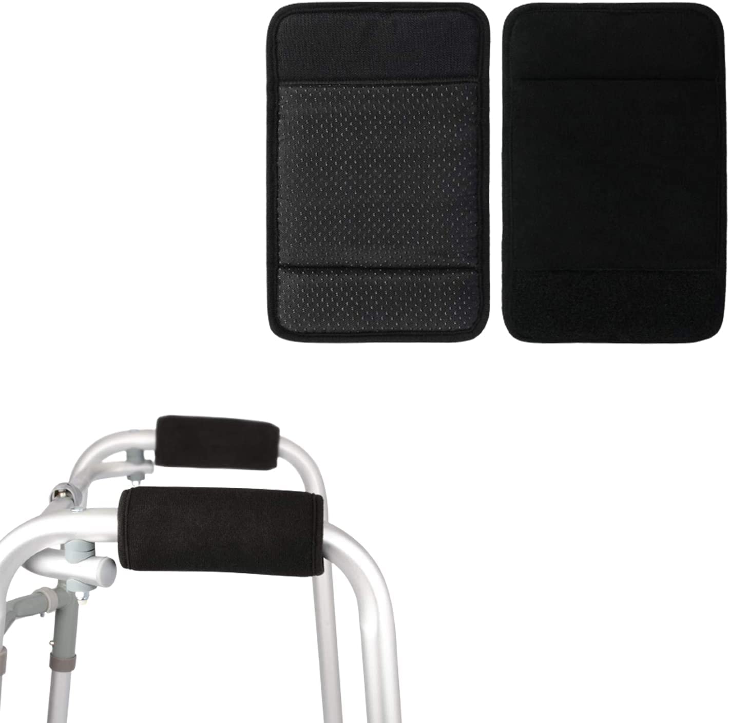 DabuLiu 2 Pack Black Walker Cushion Hand Grip Covers, Universal Soft