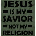 thumbnail image 2 of Jesus Is My Savior Not My Religion Plus Size Crewneck Graphic Tee Shirt Brisco Brands 3X, 2 of 5
