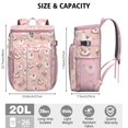 thumbnail image 4 of Retro Chicken and Hen Cartoon Backpack Cooler, Rustic Farm Design Insulated Cooler Bag, Leakproof Waterproof Lunch Backpack for Outdoor Lovers and Trips, 4 of 6