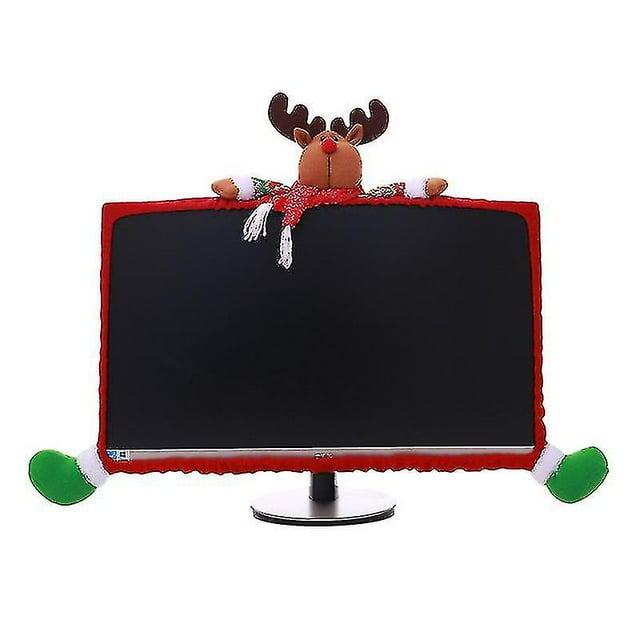 Cubierta para Monitor de Computadora JanHm 25-35 Pulgadas Color Rojo