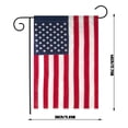 thumbnail image 2 of 2pcs American Flag Garden Flags Embroidered - 12"x18", Deluxe Embroidered Stars and Sewn Stripes USA Garden Flags,Patriotic Decorative Yard Flags for Garden and Home, 210D Nylon, 2 of 5