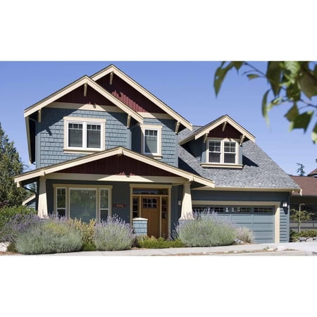 The House Designers: THD-2514 Builder-Ready Blueprints to Build a Country House Plan with Crawl Space Foundation (5 Printed Sets)