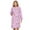 Lilac Floral, variant on Casual Nights Women's Floral Snap Front Flannel Duster Long Sleeve Lounger Dress