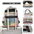 thumbnail image 3 of FORMRS Mini Backpack Purse for Women Quilted Travel Daypack Casual Shoulder Bag, Pink Seaside Boat, 3 of 7