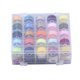 thumbnail image 1 of Caja color aleatorio prebobina hilos de bobina DIY artesanía bordado acolchado máquina de coser carrete de hilo 50 Piezas Yuarrent HA5893-00B, 1 of 6